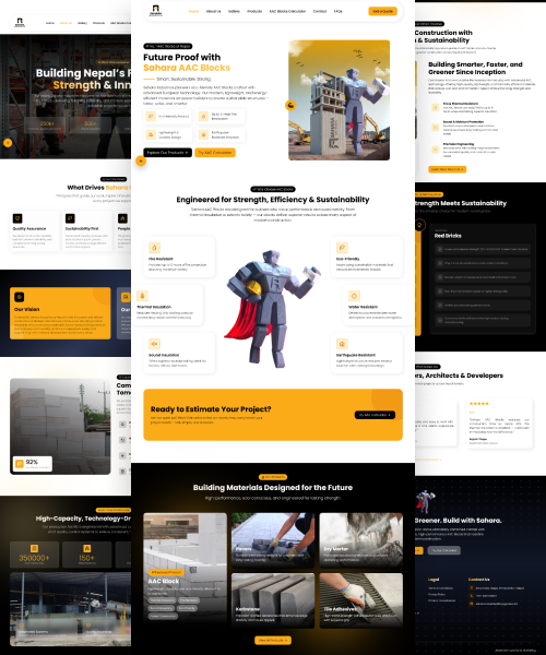 Sahara Industries Website Project